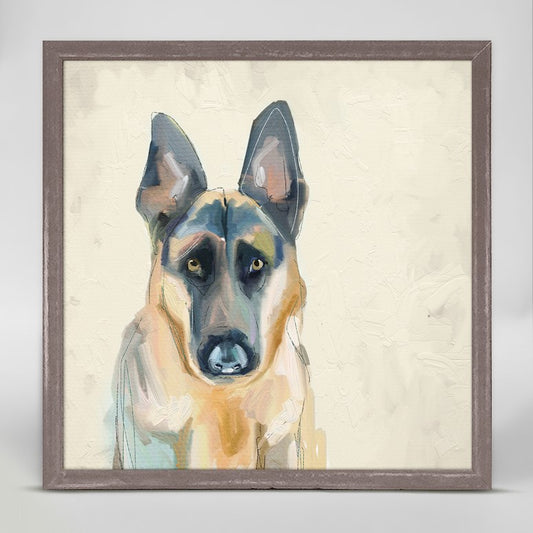 Framed German Shepherd Canvas