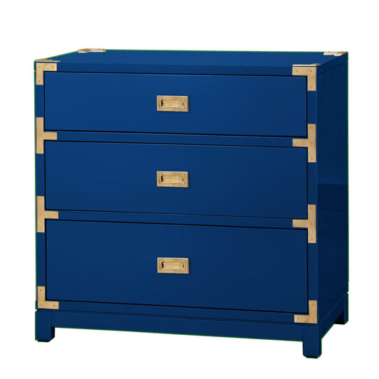 Lacquer 3-Drawer Side Table