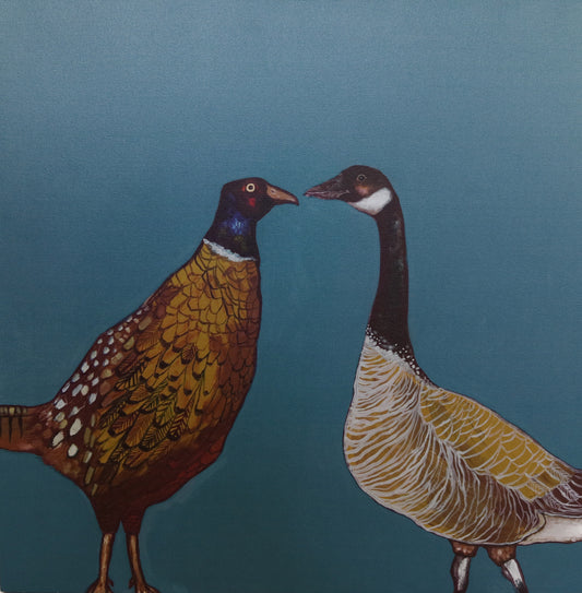 Pheasant and Goose giclee canvas