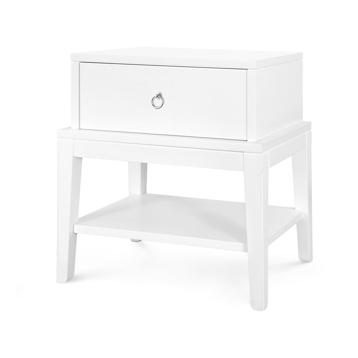 Contemporary White Side Table