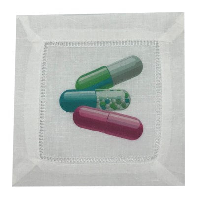 Pill Hemstitch Cocktail Napkin