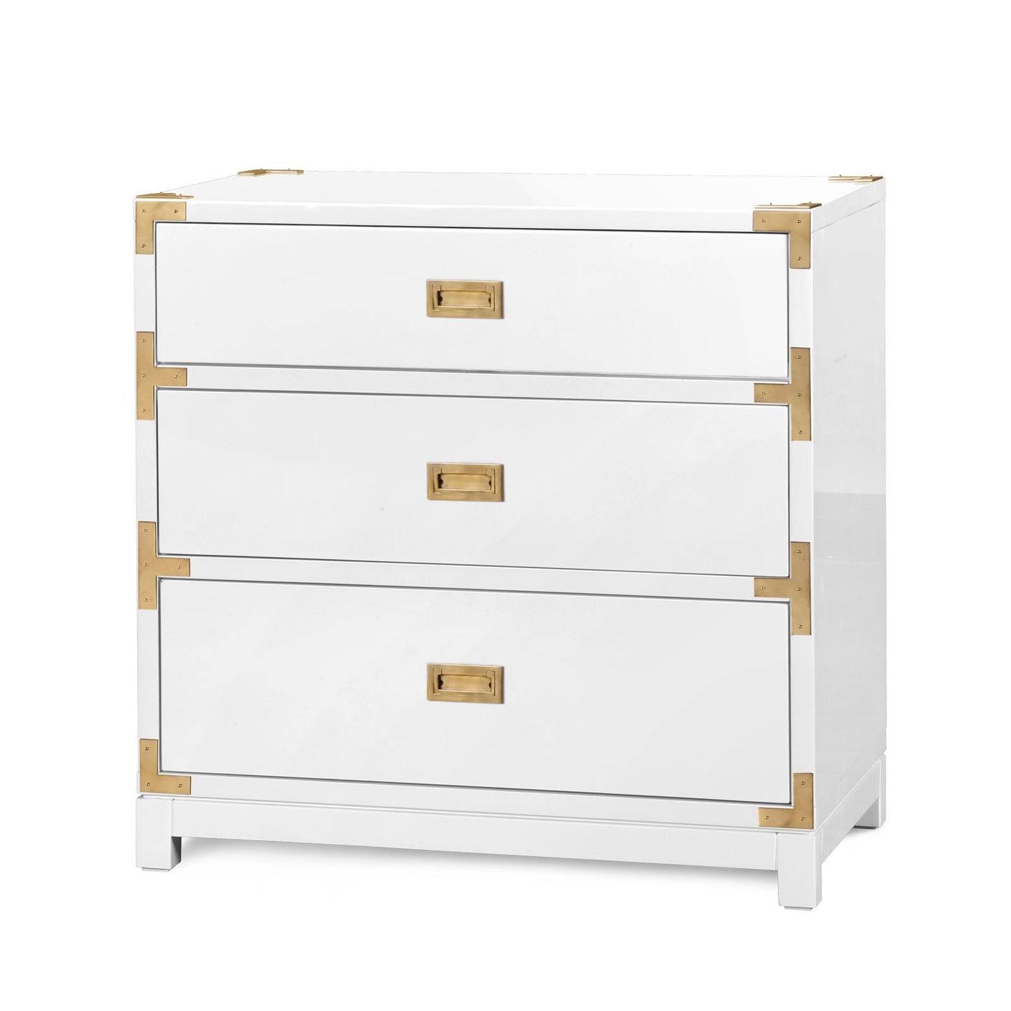 Lacquer 3-Drawer Side Table