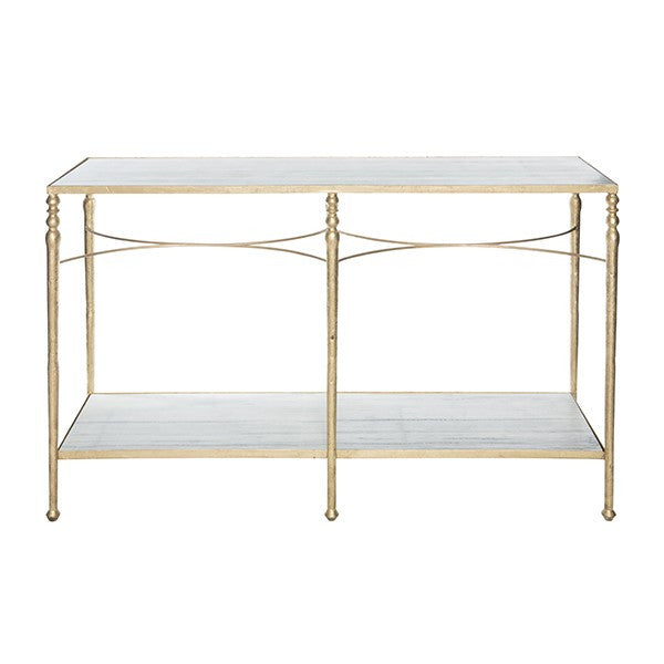 Marble Top Gold Console Table