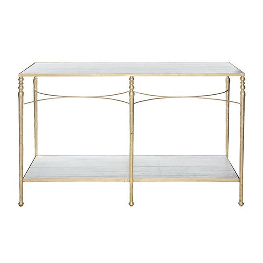 Marble Top Gold Console Table