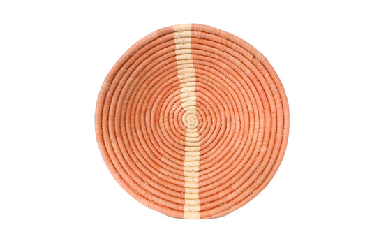 Peach Striped Bowl
