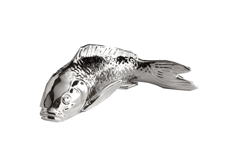 Silver Fish Sculptures