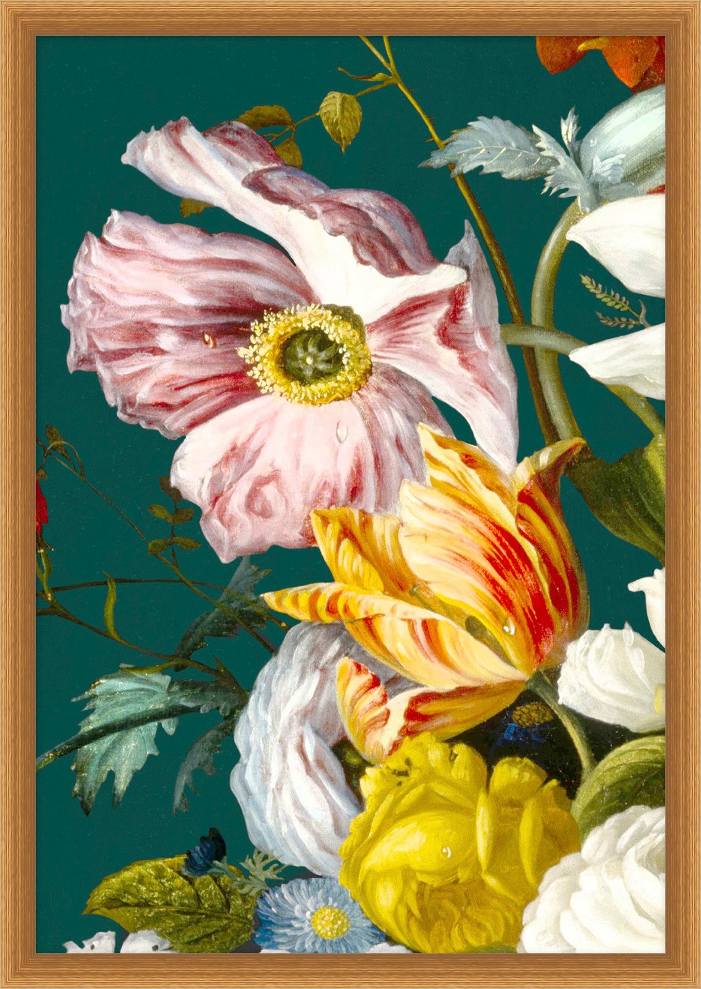 Baroque Bouquet Framed Print